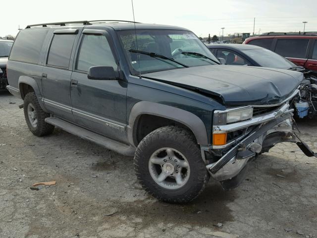 1GNGK26R1XJ313659 - 1999 CHEVROLET SUBURBAN K GREEN photo 1