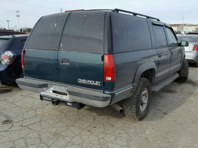 1GNGK26R1XJ313659 - 1999 CHEVROLET SUBURBAN K GREEN photo 4