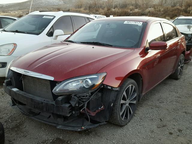 1C3CCBBB0DN584718 - 2013 CHRYSLER 200 TOURIN RED photo 2