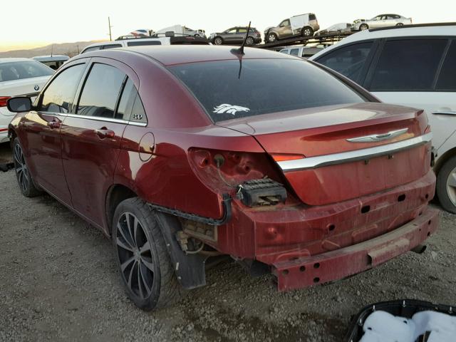 1C3CCBBB0DN584718 - 2013 CHRYSLER 200 TOURIN RED photo 3