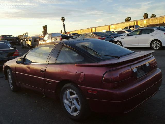 4E3CT64U6NE112177 - 1992 EAGLE TALON TSI MAROON photo 3