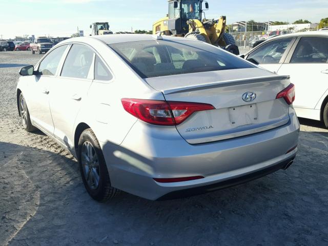 5NPE24AF5GH406427 - 2016 HYUNDAI SONATA SE SILVER photo 3