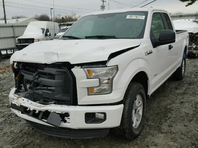 1FTEX1EP5GFA62823 - 2016 FORD F150 SUPER WHITE photo 2