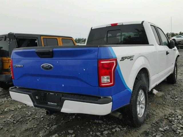 1FTEX1EP5GFA62823 - 2016 FORD F150 SUPER WHITE photo 4