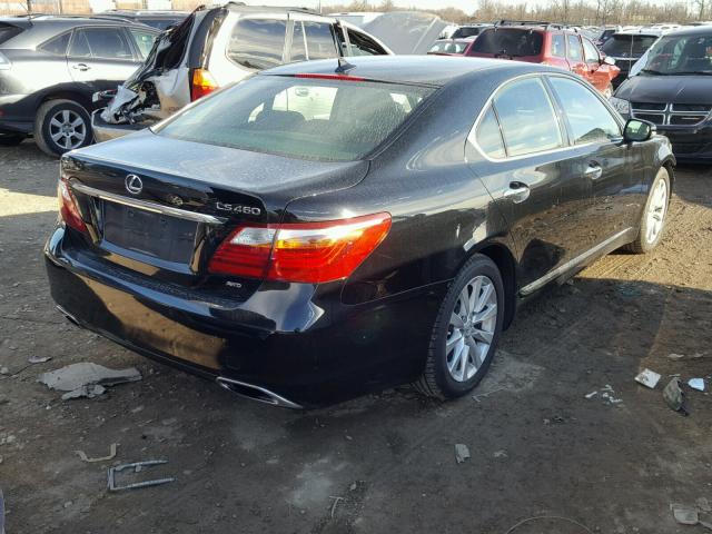 JTHCL5EF3B5010279 - 2011 LEXUS LS 460 BLACK photo 4