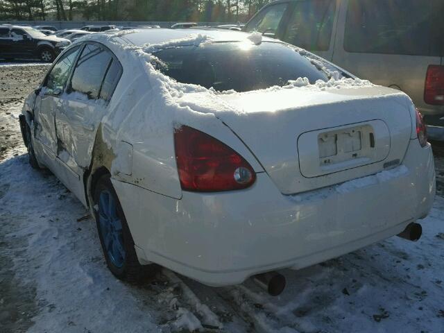 1N4BA41E24C812997 - 2004 NISSAN MAXIMA SE WHITE photo 3