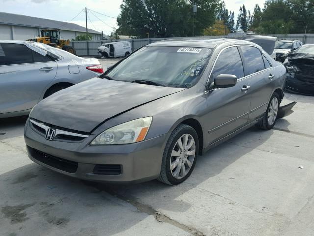 1HGCM66556A052171 - 2006 HONDA ACCORD EX CHARCOAL photo 2