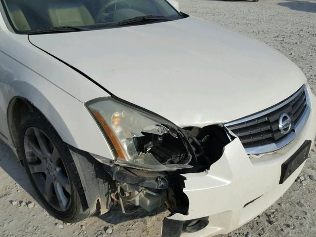 1N4BA41E27C851979 - 2007 NISSAN MAXIMA SE WHITE photo 9