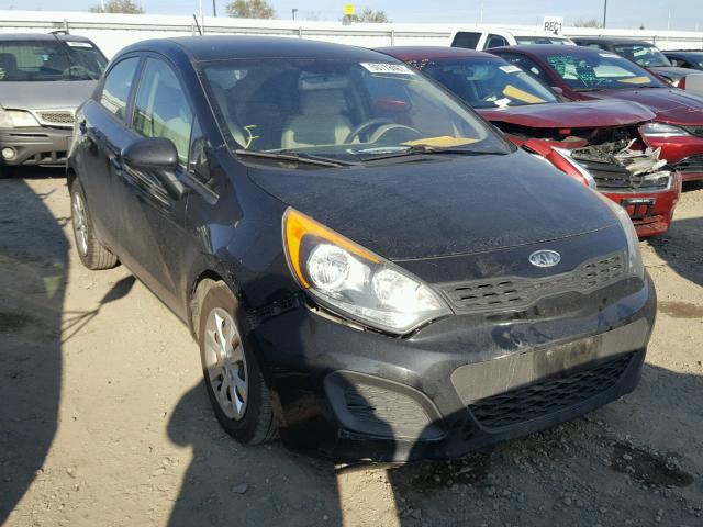 KNADM5A33C6040180 - 2012 KIA RIO LX BLACK photo 1