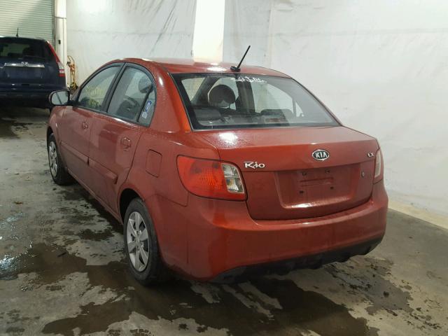 KNADH4A3XB6955458 - 2011 KIA RIO BASE RED photo 3