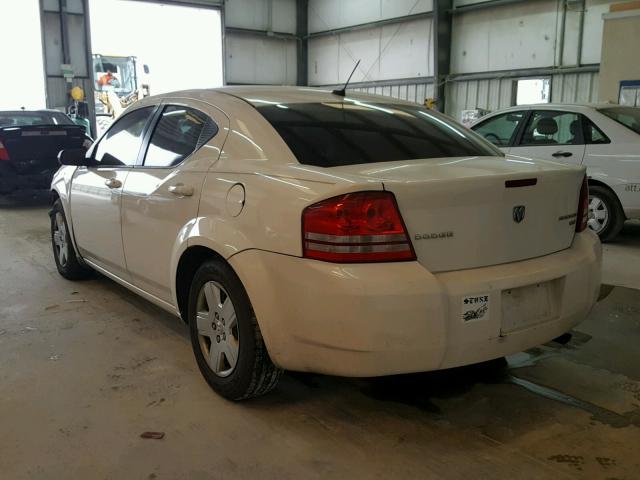 1B3CC4FB2AN106802 - 2010 DODGE AVENGER SX WHITE photo 3