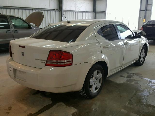 1B3CC4FB2AN106802 - 2010 DODGE AVENGER SX WHITE photo 4