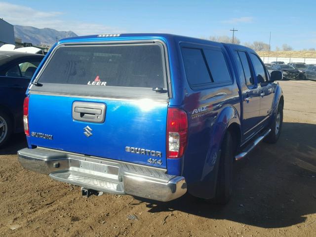 5Z61D0EV4CC453474 - 2012 SUZUKI EQUATOR RM BLUE photo 4