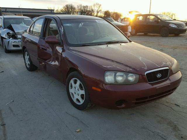 KMHDN45D31U200978 - 2001 HYUNDAI ELANTRA GL MAROON photo 1