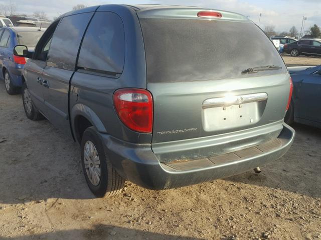 1A4GJ45R97B180212 - 2007 CHRYSLER TOWN & COU GREEN photo 3