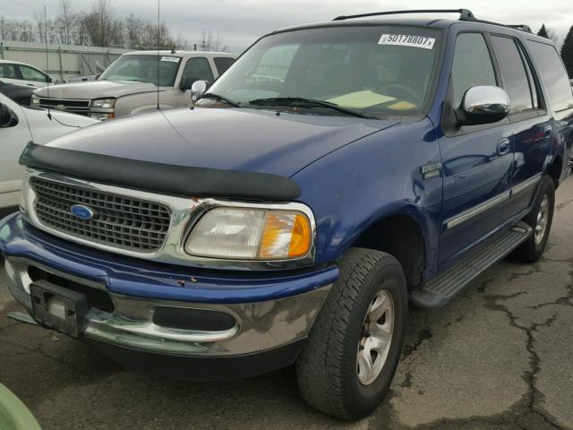 1FMFU18L2VLC33687 - 1997 FORD EXPEDITION BLUE photo 2