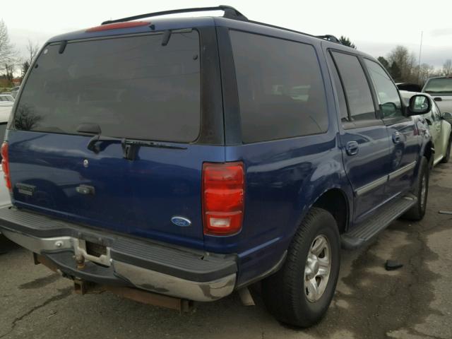 1FMFU18L2VLC33687 - 1997 FORD EXPEDITION BLUE photo 4