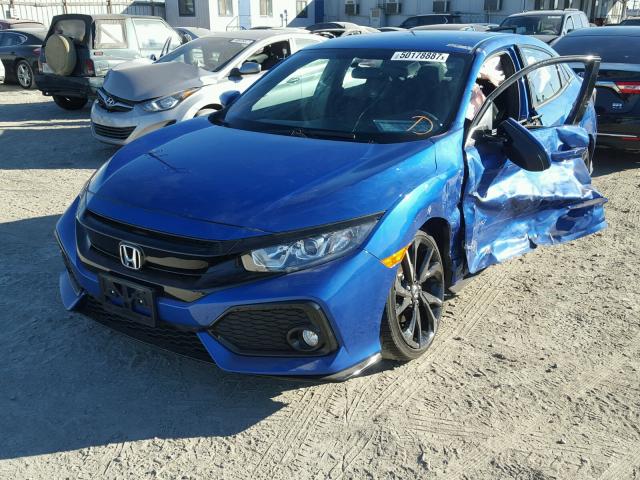 SHHFK7H43HU430377 - 2017 HONDA CIVIC SPOR BLUE photo 2