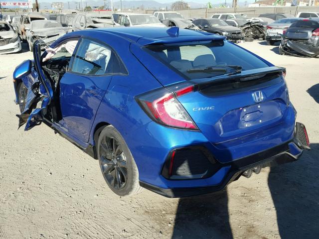 SHHFK7H43HU430377 - 2017 HONDA CIVIC SPOR BLUE photo 3