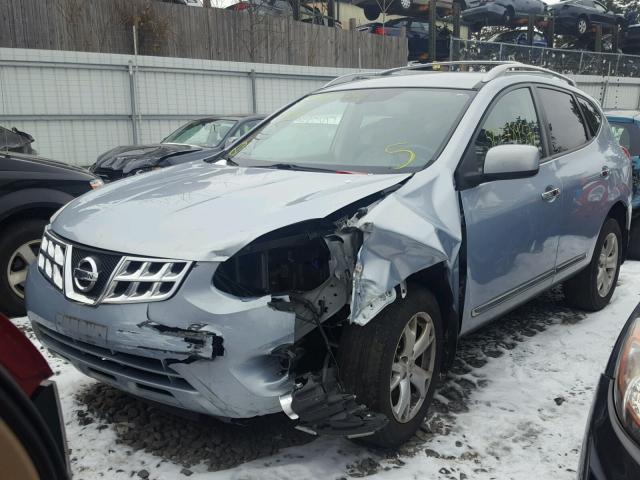 JN8AS5MV9BW305888 - 2011 NISSAN ROGUE S BLUE photo 2