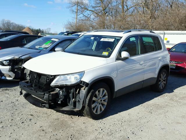 WVGBV95N69W000433 - 2009 VOLKSWAGEN TIGUAN SE WHITE photo 2