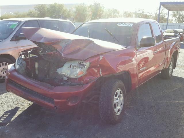 5TETX22N96Z259849 - 2006 TOYOTA TACOMA ACC RED photo 2