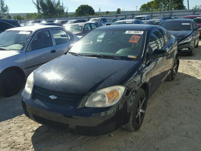 1G1AL15F277391788 - 2007 CHEVROLET COBALT LT BLACK photo 2