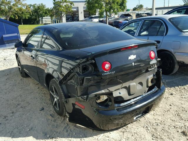 1G1AL15F277391788 - 2007 CHEVROLET COBALT LT BLACK photo 3