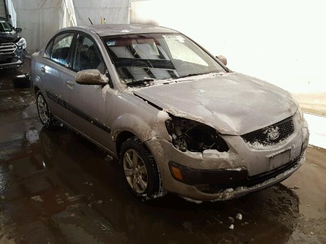 KNADE123176199418 - 2007 KIA RIO BASE SILVER photo 1