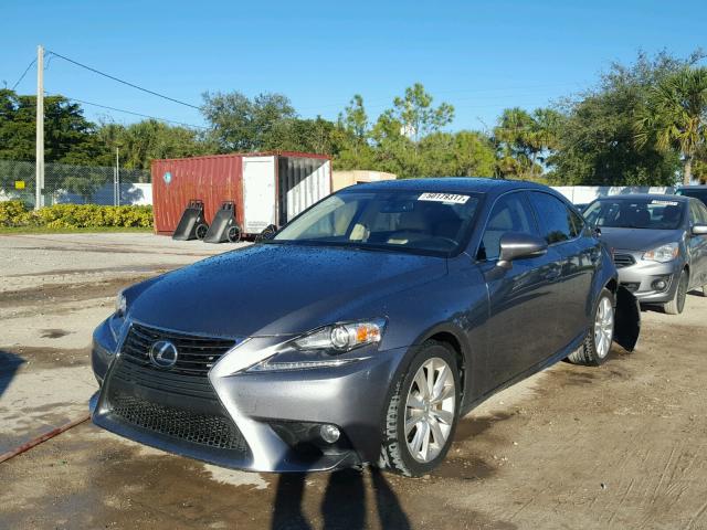 JTHBF1D21E5042503 - 2014 LEXUS IS 250 GRAY photo 2