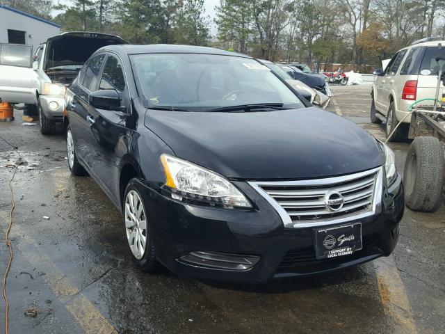 1N4AB7APXDN909719 - 2013 NISSAN SENTRA S BLACK photo 1