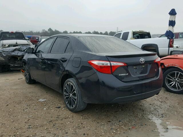 5YFBURHE3EP174739 - 2014 TOYOTA COROLLA L BLACK photo 3