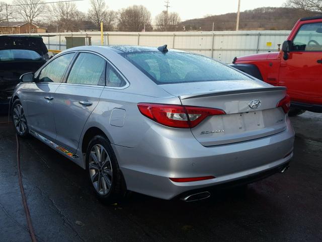 5NPE34AFXGH296813 - 2016 HYUNDAI SONATA SPO SILVER photo 3