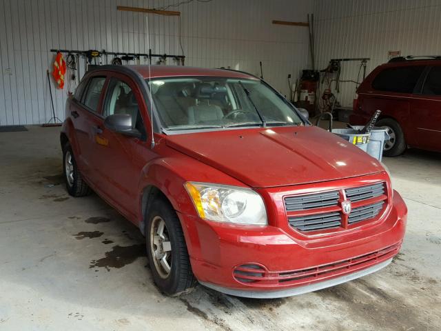 1B3HB28B37D246169 - 2007 DODGE CALIBER MAROON photo 1