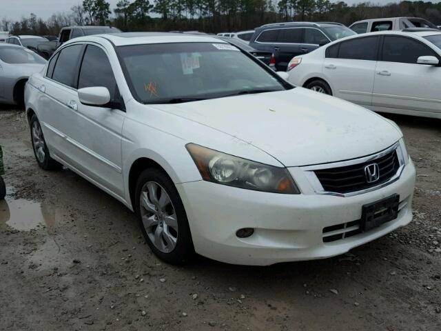 1HGCP36868A040615 - 2008 HONDA ACCORD EXL WHITE photo 1