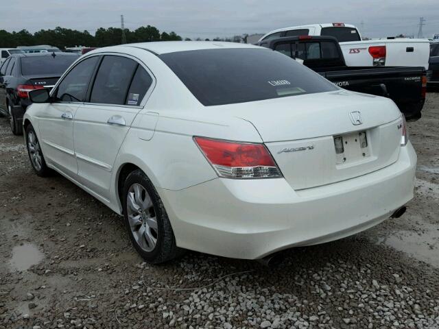 1HGCP36868A040615 - 2008 HONDA ACCORD EXL WHITE photo 3