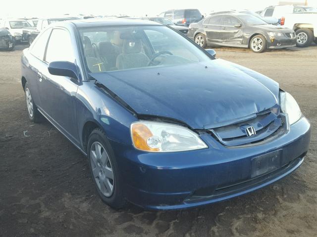 1HGEM21941L033619 - 2001 HONDA CIVIC SI BLUE photo 1