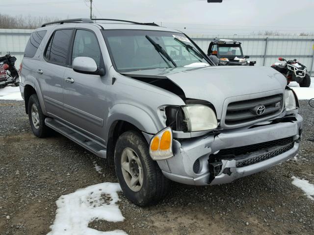 5TDBT44A12S059729 - 2002 TOYOTA SEQUOIA SR SILVER photo 1