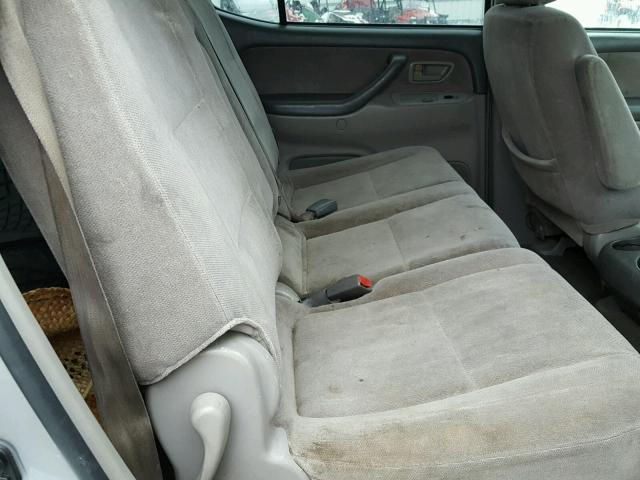 5TDBT44A12S059729 - 2002 TOYOTA SEQUOIA SR SILVER photo 6