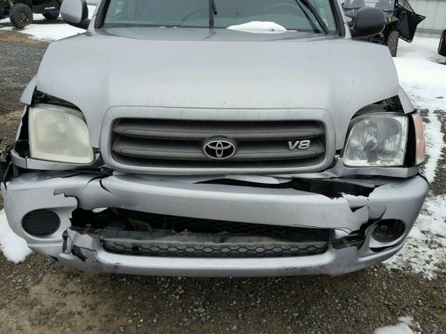 5TDBT44A12S059729 - 2002 TOYOTA SEQUOIA SR SILVER photo 7