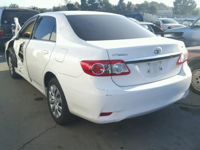 2T1BU4EE9DC930919 - 2013 TOYOTA COROLLA BA WHITE photo 3