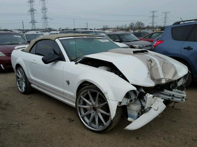 1ZVHT85H595125953 - 2009 FORD MUSTANG GT WHITE photo 1