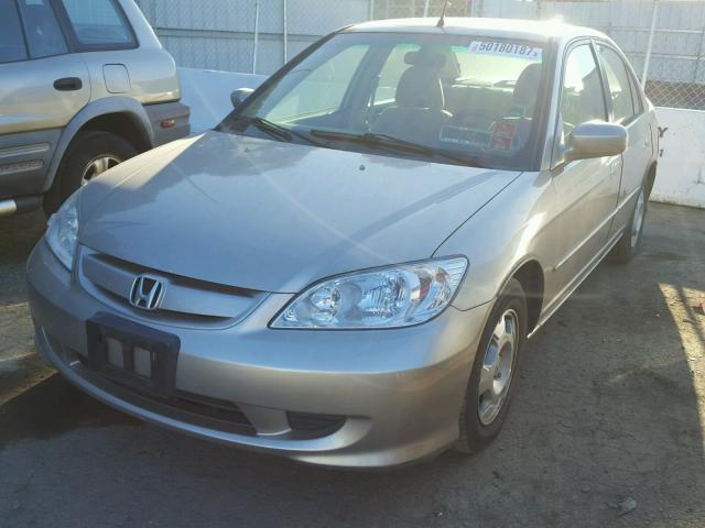 JHMES96614S013719 - 2004 HONDA CIVIC HYBR GOLD photo 2