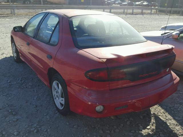 1G2JB524717188105 - 2001 PONTIAC SUNFIRE SE RED photo 3