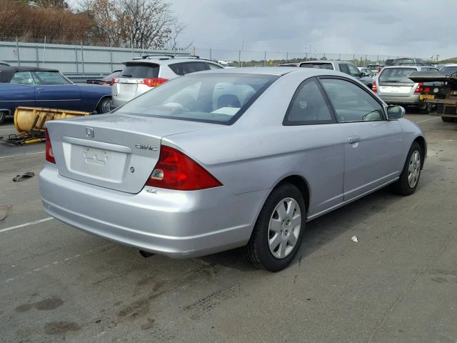 1HGEM22991L055582 - 2001 HONDA CIVIC SI SILVER photo 4