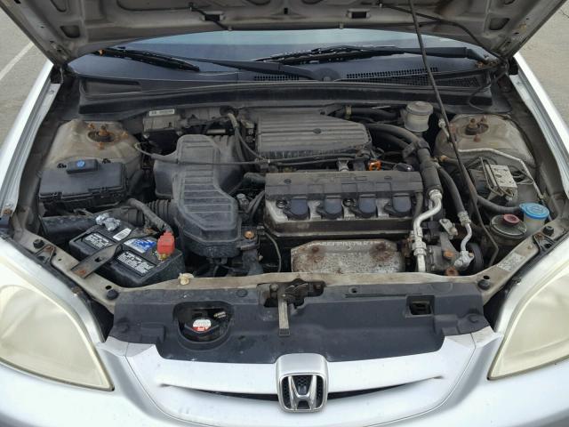 1HGEM22991L055582 - 2001 HONDA CIVIC SI SILVER photo 7