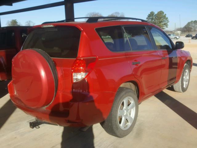 JTMZD33V475042995 - 2007 TOYOTA RAV4 RED photo 4