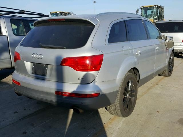 WA1BV74L97D067734 - 2007 AUDI Q7 4.2 QUA SILVER photo 4