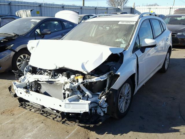 4S3GTAB64H3734518 - 2017 SUBARU IMPREZA PR WHITE photo 2