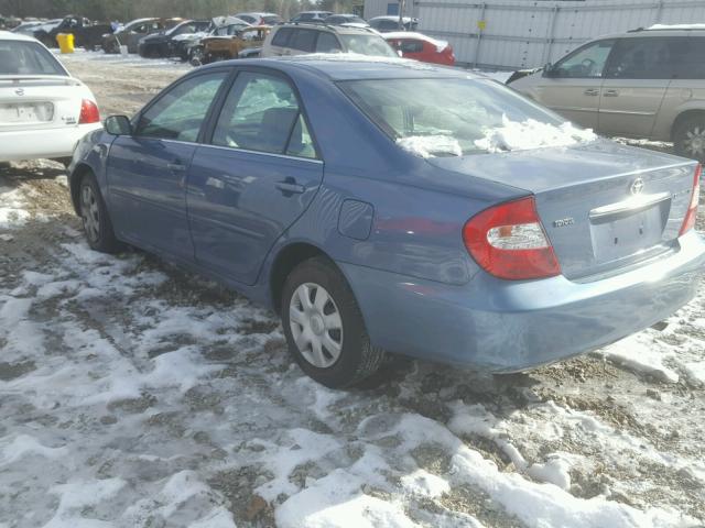 4T1BE32K03U737475 - 2003 TOYOTA CAMRY LE BLUE photo 3